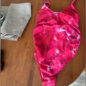 Pink blush maternity swimsuit